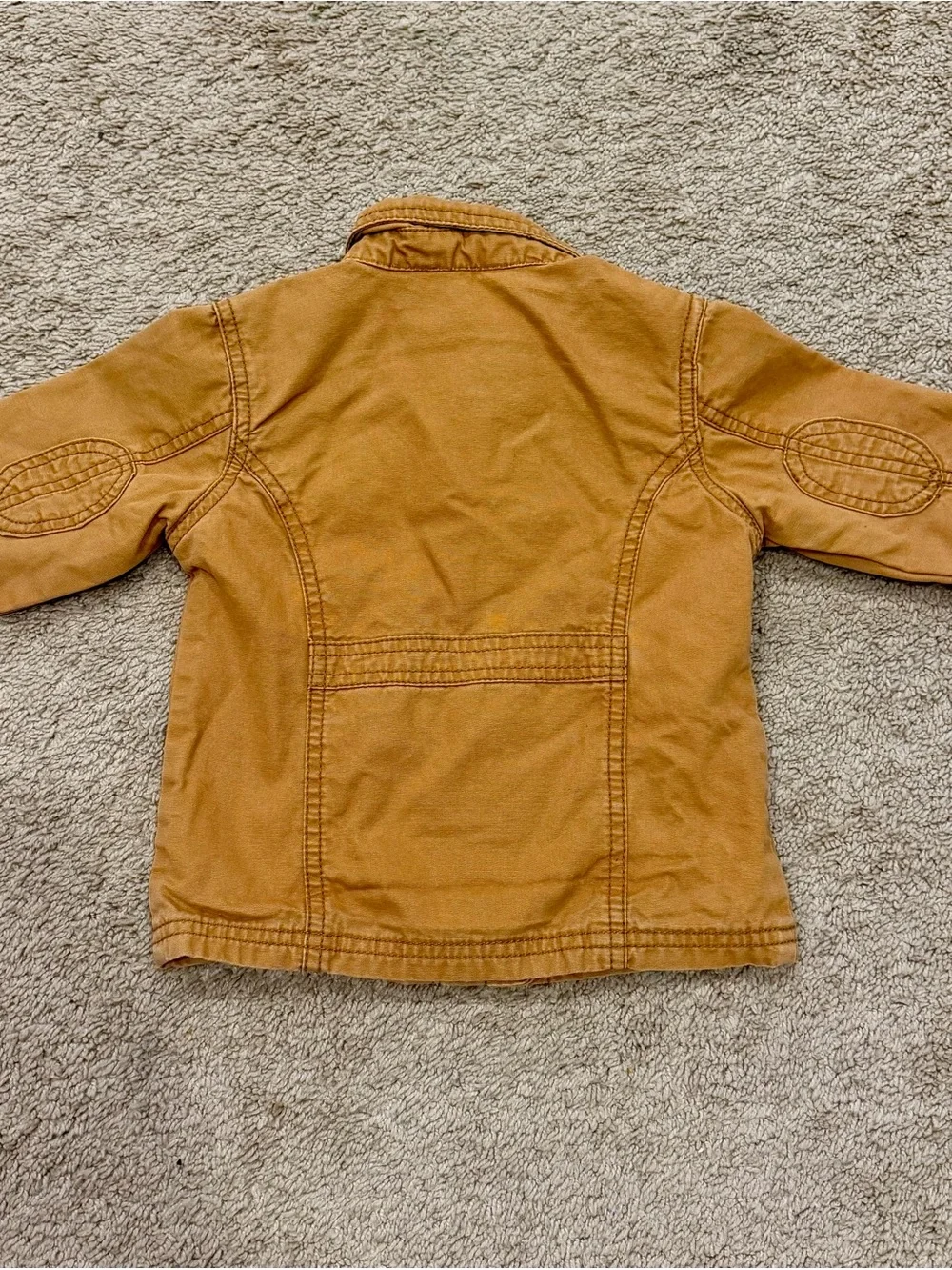Children’s Place Toddlers 12-18 Months Khaki Zipper Jacket Coat Outdoors